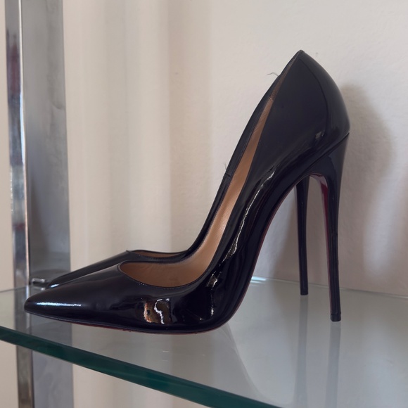 Christian Louboutin patent leather black So Kate 120 mm shoes - Picture 4 of 6